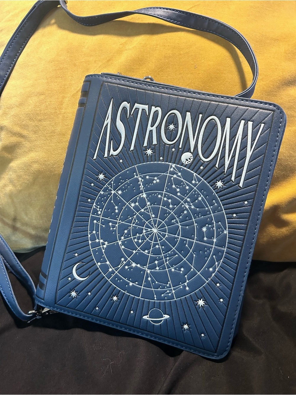 Astronomy Graphic Crossbody Bag - Blue